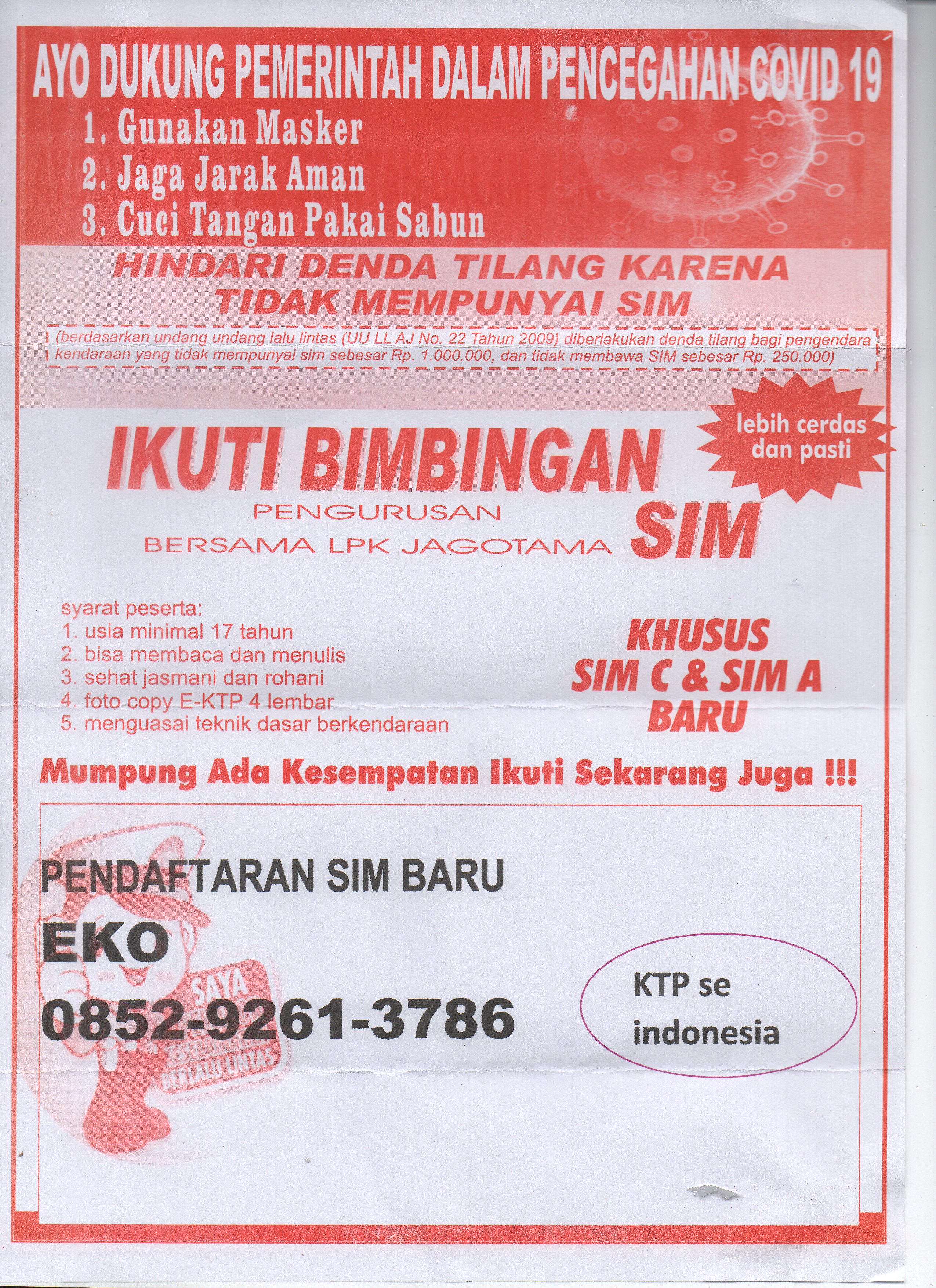 Ayo, Ikuti Pendaftaran SIM Baru!